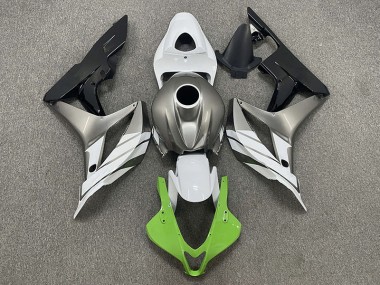 2007-2008 Green White and Grey CBR600RR Fairings