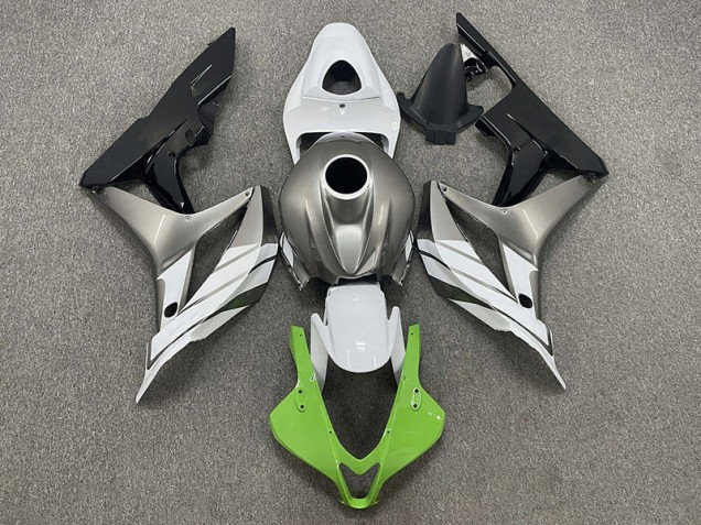 2007-2008 Green White and Grey CBR600RR Fairings