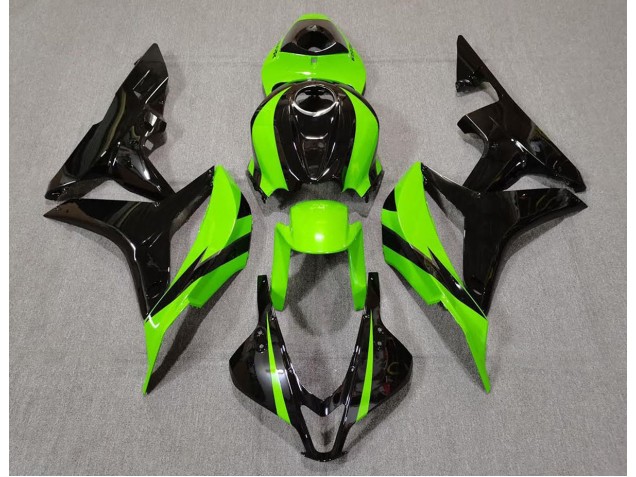 2007-2008 Lime Green and Black CBR600RR Fairings