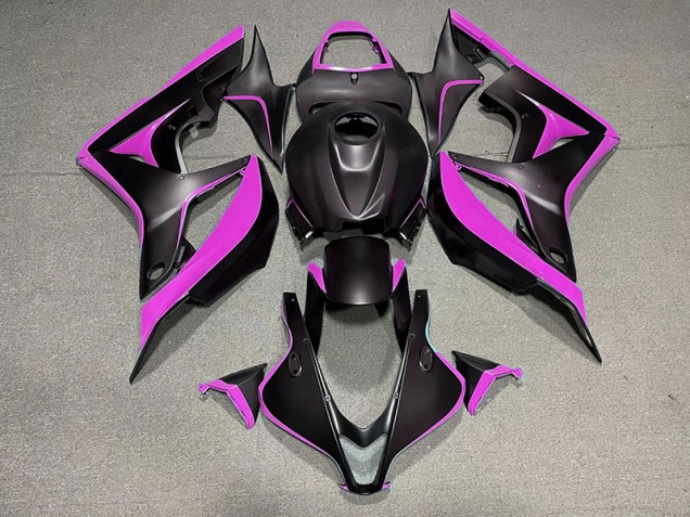 2007-2008 Matte Black & Pink CBR600RR Fairings