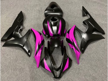 2007-2008 Matte Black & Pink Design CBR600RR Fairings