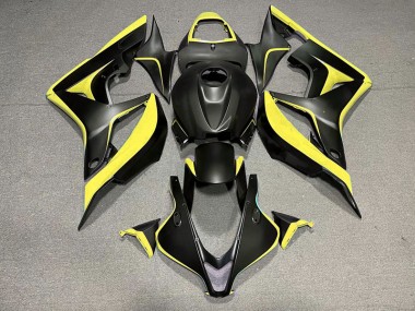 2007-2008 Matte Black & Yellow CBR600RR Fairings