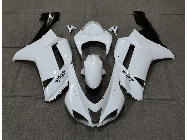 2007-2008 Plain White Gloss ZX6R Fairings 2007-2008 Plain White Gloss ZX6R Fairings
