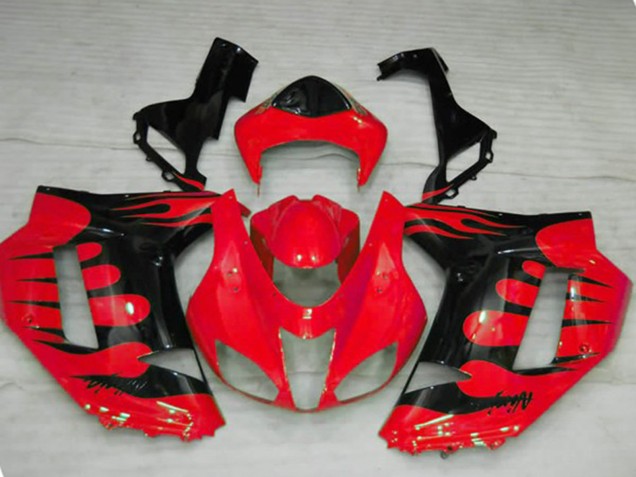 2007-2008 Red Flame ZX6R Fairings 2007-2008 Red Flame ZX6R Fairings