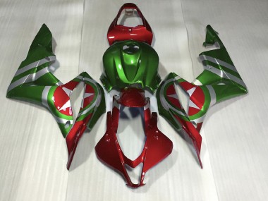 2007-2008 Red and Green Captain America CBR600RR Fairings