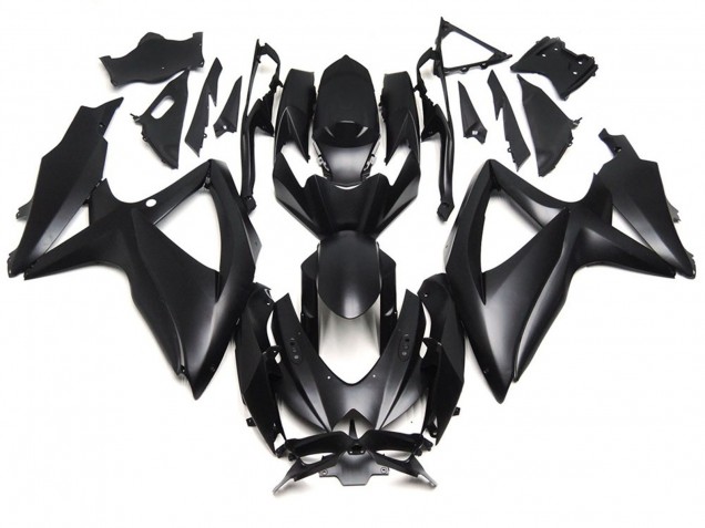 2008-2010 Deep Matte Black GSXR 600-750 Fairings