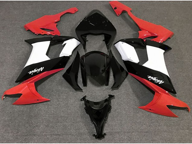 2008-2010 Gloss Red Black and White ZX10R Fairings