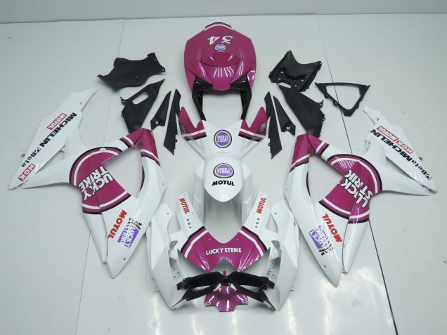 2008-2010 Pink Lucky Strike GSXR 600-750 Fairings 2008-2010 Pink Lucky Strike GSXR 600-750 Fairings