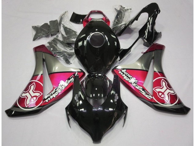 2008-2011 Candy Red on Black Custom CBR1000RR Fairings