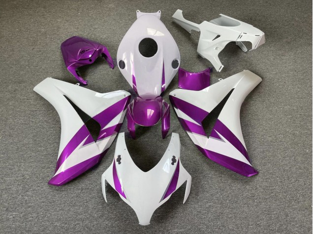 2008-2011 Gloss White & Purple Trim CBR1000RR Fairings