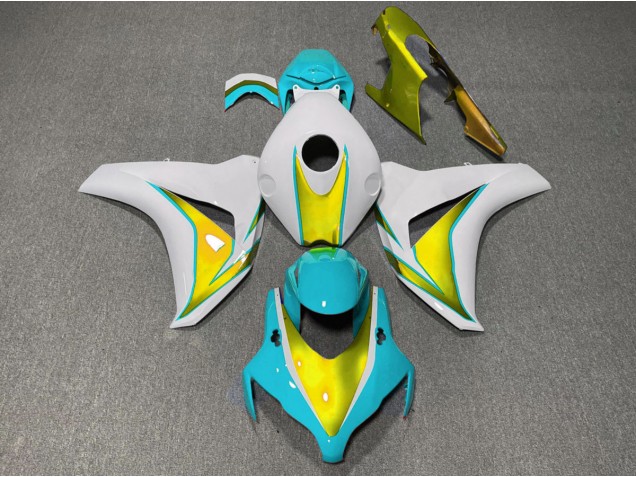 2008-2011 Light Blue and Gold CBR1000RR Fairings
