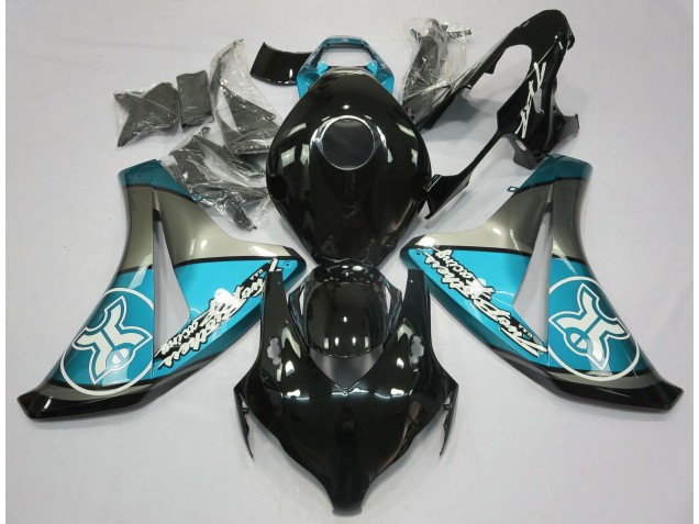2008-2011 Light Blue on Black Custom CBR1000RR Fairings