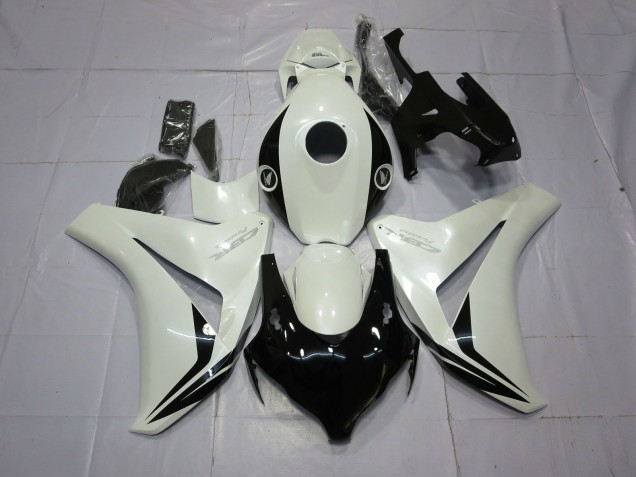 2008-2011 Pearl White and Black CBR1000RR Fairings