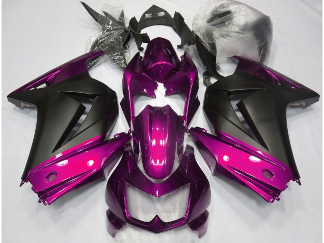 2008-2012 Pink and Matte Black Ninja 250 Fairings 2008-2012 Pink and Matte Black Ninja 250 Fairings