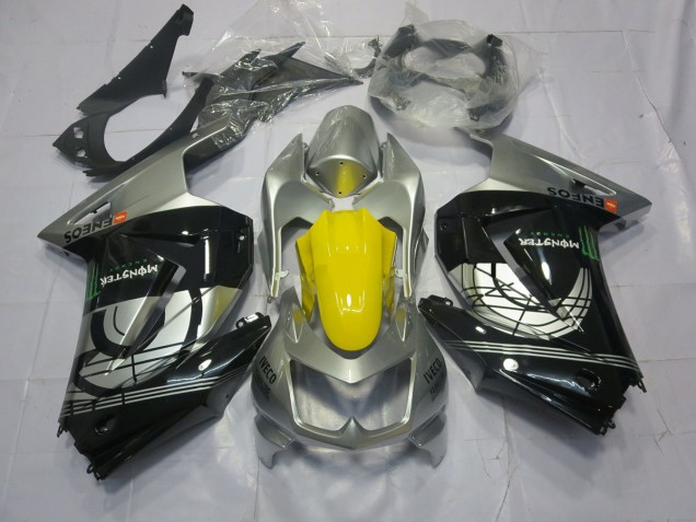 2008-2012 Silver and Black Ninja 250 Fairings 2008-2012 Silver and Black Ninja 250 Fairings