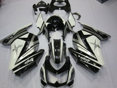 2008-2012 White Silver Star Ninja 250 Fairings