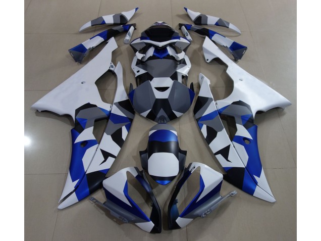 2008-2016 Blue Snow Camo R6 Fairings