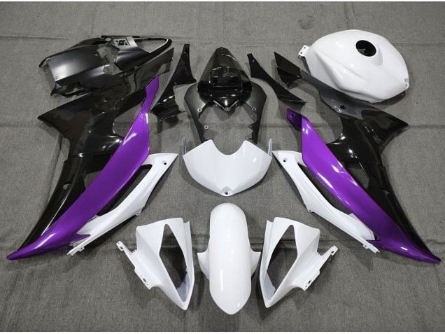 2008-2016 Custom Purple Black and White R6 Fairings