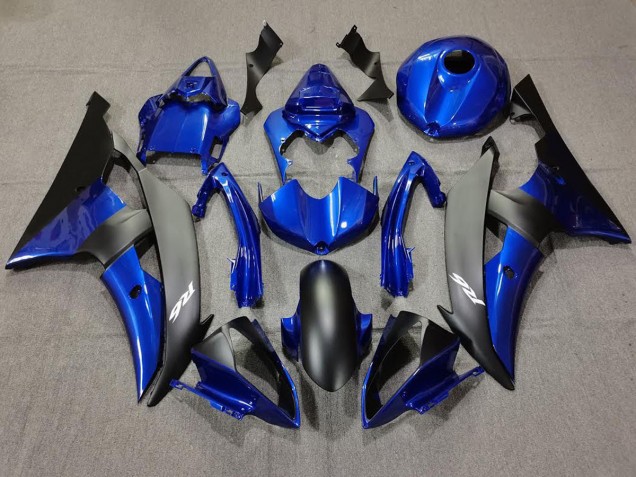 2008-2016 Dark Blue and Matte Black R6 Fairings