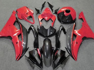 2008-2016 Gloss Red and Carbon R6 Fairings