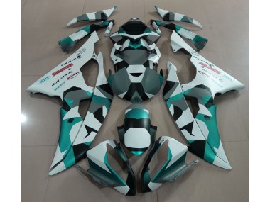 2008-2016 Seafoam Green Snow Camo R6 Fairings