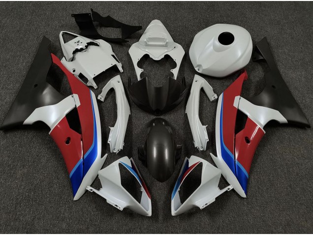 2008-2016 White Red and Blue R6 Fairings