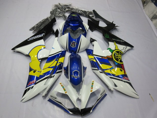 2008-2016 Yellow and Blue R6 Fairings