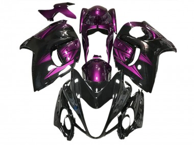 2008-2020 Gloss Black and Deep Purple GSXR 1300 Hayabusa Fairings