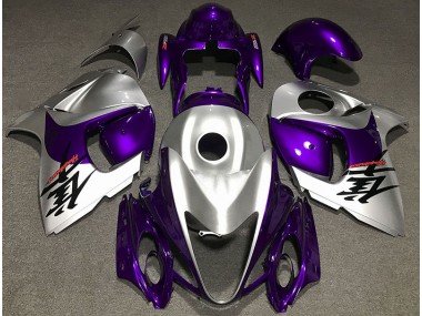 2008-2020 Gloss Purple and Silver GSXR 1300 Hayabusa Fairings