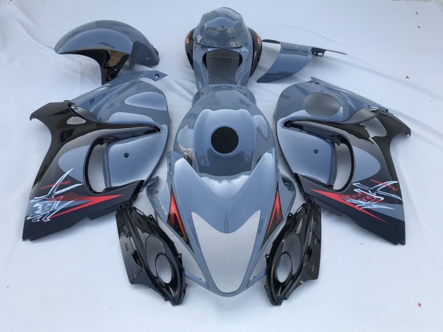 2008-2020 Nardo Grey and Black Limited GSXR 1300 Hayabusa Fairings