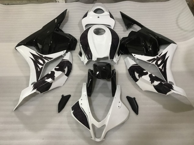 2009-2012 Black / White Custom CBR600RR Fairings 2009-2012 Black / White Custom CBR600RR Fairings
