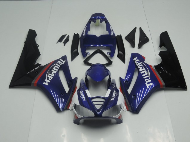 2009-2012 Blue and Red Gloss Daytona 675 Fairings