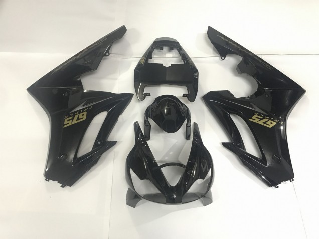 2009-2012 Gloss Black & Gold Daytona 675 Fairings