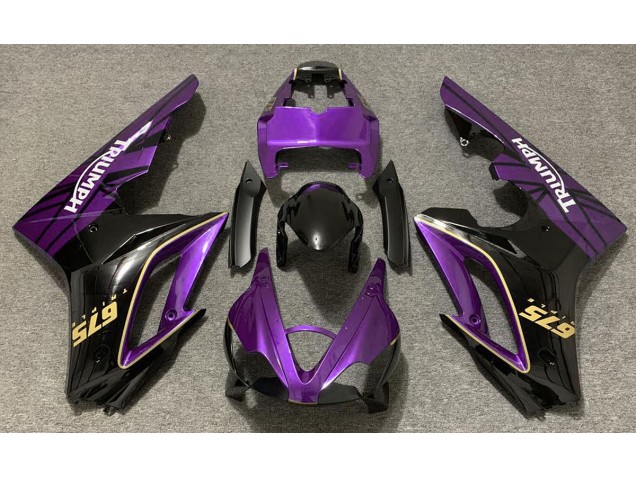 2009-2012 Gloss Purple and Black Daytona 675 Fairings