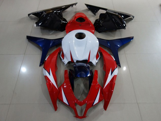 2009-2012 Gloss Red / White CBR600RR Fairings