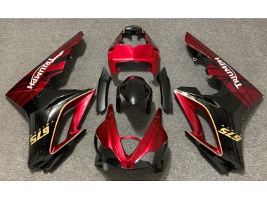 2009-2012 Gloss Red and Black Daytona 675 Fairings