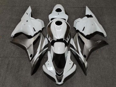 2009-2012 Gloss White and Silver CBR600RR Fairings