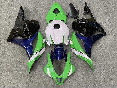 2009-2012 Green and White CBR600RR Fairings