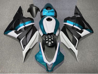 2009-2012 Matte Black and Light Blue Star CBR600RR Fairings