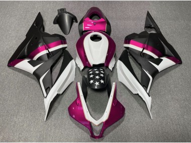 2009-2012 Matte Black and Pink Star CBR600RR Fairings