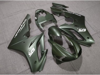 2009-2012 Matte Green White Daytona 675 Fairings