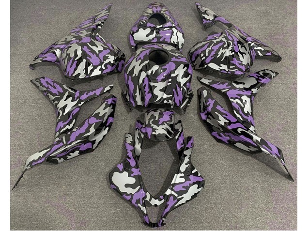 2009-2012 Purple and Silver Camo CBR600RR Fairings 2009-2012 Purple and Silver Camo CBR600RR Fairings