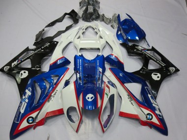 2009-2014 Alien Blue and White S1000RR Fairings