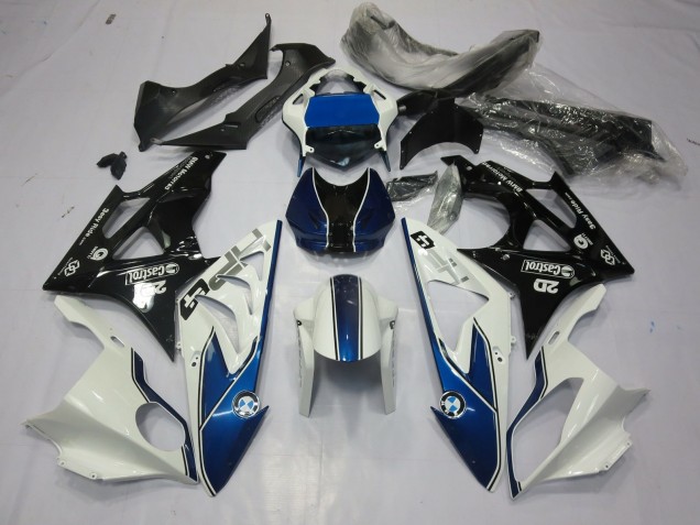 2009-2014 Alien Blue and White S1000RR Fairings