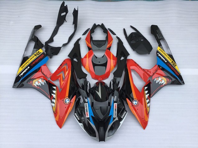 2009-2014 Alien Blue and White S1000RR Fairings