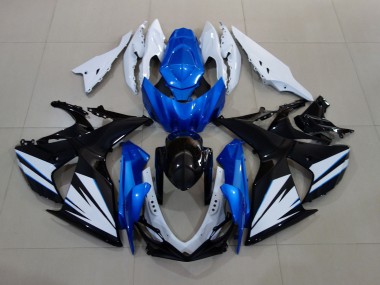 2009-2016 Gloss White and Black with Red Matte Blue GSXR 1000 Fairings