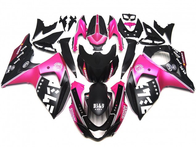 2009-2016 Matte Pink Custom Logos GSXR 1000 Fairings