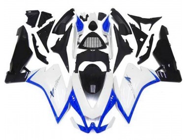 2010-2015 Gloss White & Blue RSV4 1000 Fairings