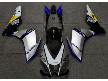 2010-2015 Silver Pirelli & Blue RSV4 1000 Fairings