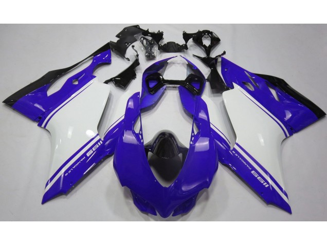 2011-2014 Gloss Blue White and Black Ducati 1199 Fairings